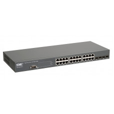 Used Edge-core managed switch SMC8024L2, 24xGbit, 4xSFP