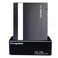 Used Docking station StorageMall SM-SASD01, U.2 NVMe SSD, USB 3.2 Gen2