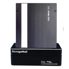Used Docking station StorageMall SM-SASD01, U.2 NVMe SSD, USB 3.2 Gen2