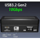 Used Docking station StorageMall SM-SASD01, U.2 NVMe SSD, USB 3.2 Gen2