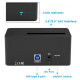Used Docking station Indmem K308, SAS HDD SSD, USB 3.0