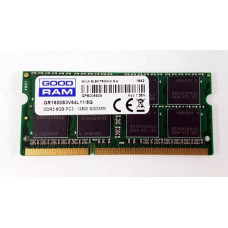 БУ Оперативна пам`ять 8 ГБ, DDR3L, для ноутбуків, Goodram (1600 МГц, 1.35 В/1.5 В, CL11, GR1600S3V