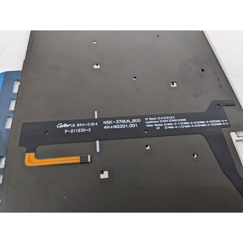 Keyboard for Huawei Matebook D14 laptop (9Z.NG2BN.101) EN, with backlight NSK-370LN_B00