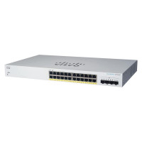 БУ Коммутатор управляемый Cisco CBS220-24P-4G V02, 24xGbit, 24xРоЕ+, 4xSFP, Console