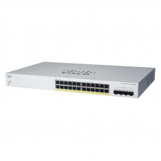 БУ Коммутатор управляемый Cisco CBS220-24P-4G V02, 24xGbit, 24xРоЕ+, 4xSFP, Console