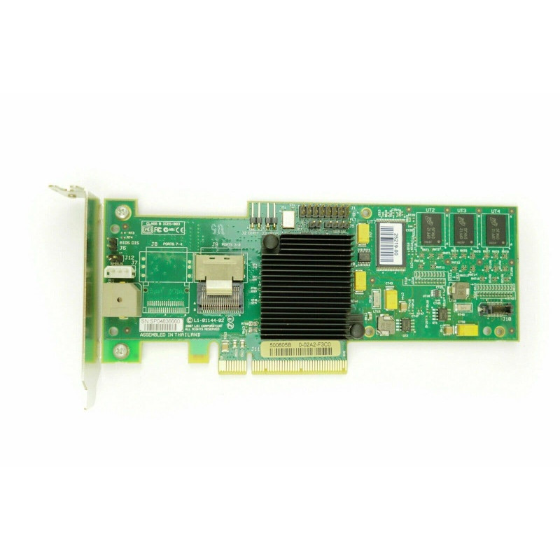 БУ RAID-контролер LSI MegaRAID SAS 8704EM, SAS, PCI-e x8, 3GB/S, 1x SFF-8087 (mini SAS)