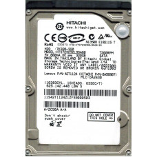 Used Hard drive 320 GB Hitachi (for laptop, 2.5", 7200 rpm, 8 MB, SATAII, HTS723232L9SA60/0A589