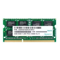 Used RAM 4 GB, DDR3L, for laptops, Apacer (1600 MHz, 1.35 V, CL11, AS04GFA60CATBGJ)
