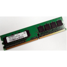 БУ Оперативная память 1 ГБ, DDR2, для ПК, Elpida (800 МГц, 1.8, CL6, EBE10UE8ACWA-8G-E)