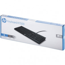 Wired keyboard HP K1500 (RU), USB, black