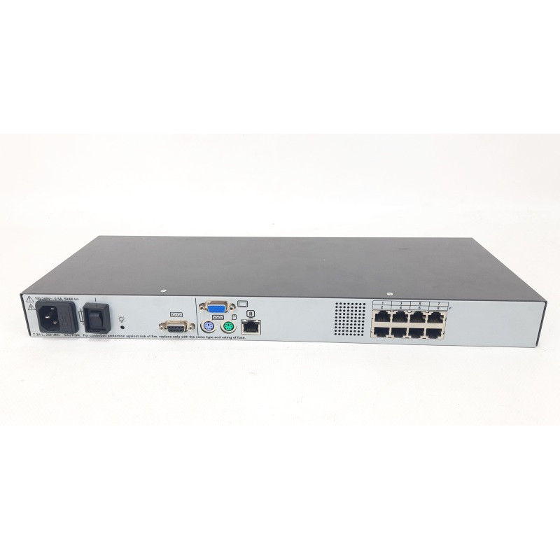 HP EO1013 KVM switch, 8 ports RJ-45, VGA, PS/2 (520-343-509)