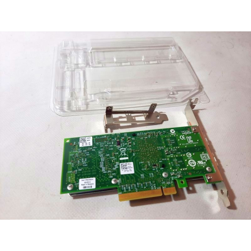 Серверная сетевая карта Dell (Intel) X520-DA2, PCIe x8, 2-port 10Gb Ethernet (SFP+)