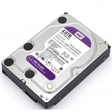 Used Hard drive 4 TB Western Digital (for PC, 3.5", 5400 rpm, 64 MB, SATAIII, WD40PURZ)