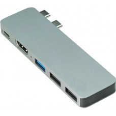 Used USB-hub MISION Dual Type-C, USB-A, HDMI (MSH-Hub5)