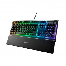 Used Wired gaming keyboard SteelSeries Apex 3 USB ENG/RUS