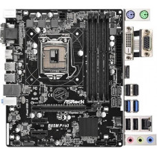 Used Motherboard s1150, ASRock B85M Pro3 (4xDDR3, Intel B85, VGA, DVI, HDMI, microATX)