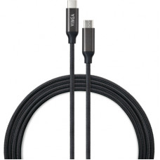 Cable Vinga USB Type-C to Type-C 2.0m 100W E-Mark Chip Nylon