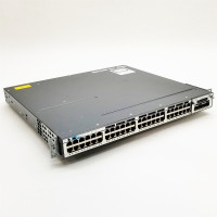 Cisco WS-C3750X-48P-S Managed Switch, 48xGbit, 48xPoE+, 4xSFP, Console