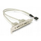 Gembird 9pin to 2 x USB 2.0 adapter (CCUSBRECEPTACLE) with mount
