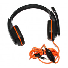 Used Headphones with microphone Gemix W-330 Black/Orange