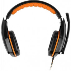 Used Headphones with microphone Gemix W-330 Pro Black/Orange