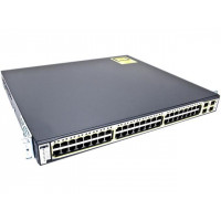 БУ Комутатор керований Cisco Catalyst 3750G, 48xGbit, 48xPoE, 4xSFP, Console
