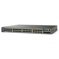 БУ Коммутатор управляемый Cisco WS-C2960S-F48LPS-L, 48x100mbit, 48xРоЕ+, 4xSFP