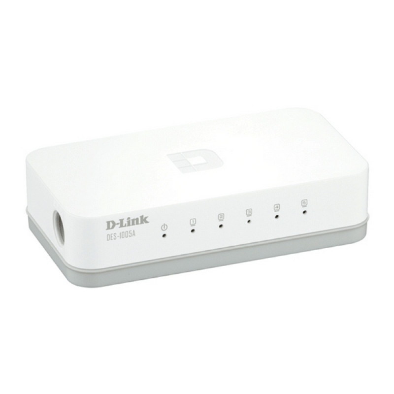 Used Switch unmanaged D-Link DES-1005A, 5 x 100 mbit