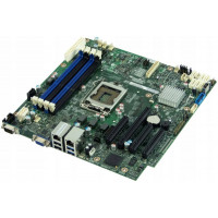 БУ Материнська плата s1150, Intel Server Board S1200V3RP (4xDDR3, Intel C222, PCI-Ex16x1, mATX)