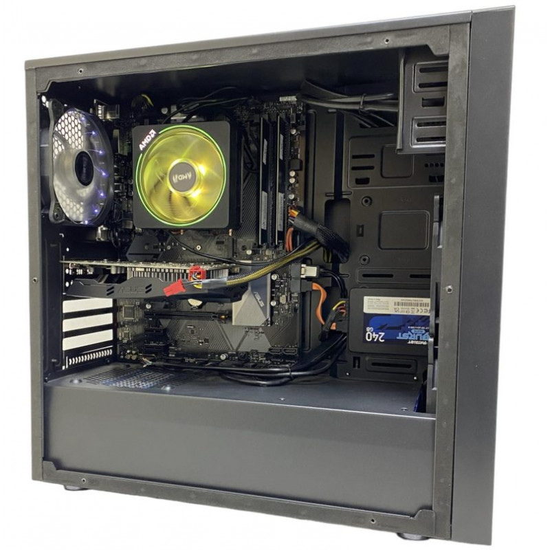 БУ Ігровий комп`ютер AS-IT, Ryzen 5 2600X, GTX 1060, B450, 16GB DDR4, 240GB SSD, 500GB HDD, 550W