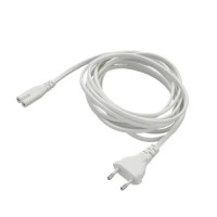 Cablexpert power cable 1.5m 2pin (2x0.75mm2, C7 to C16, straight connector, white)