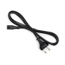 Cablexpert power cable 1.5m 2pin (2x0.75mm2, C7 to C16, straight connector, black)