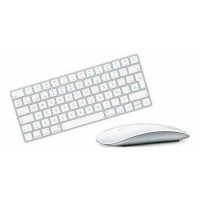 Used Set (keyboard and mouse) Apple Magic Keyboard + Magic Mouse 2 Silver (A1657, A1466, ENG/RU)