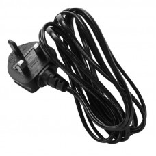 Power cable LINETEK BS-1363/A, 1.5m, 5A, 2x0.75mm2, with fuse (British Standard)