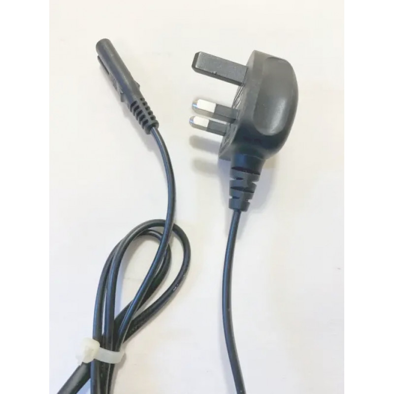 Кабель питания LINETEK BS-1363/A, 1.5m, 5A, 2x0.75mm2, с предохранителем (Британский стандарт)
