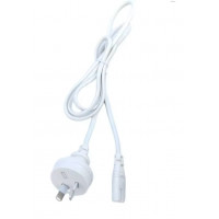 Кабель живлення No Brand 1.5m 2pin (2x0.75mm2, прямий роз`єм, білий)