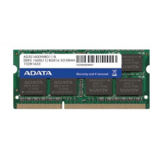 Used RAM 8 GB, DDR3, for laptops, ADATA (1600 MHz, 1.5 V, CL11, AD3S1600W8G11-B)