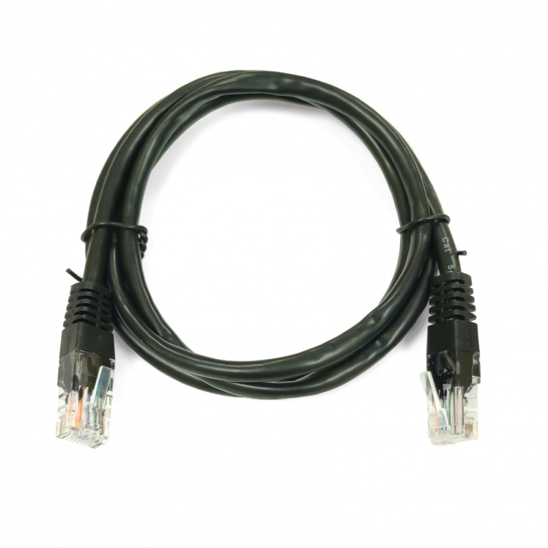 Used Patch cord Kingda PAUT3100 10 pcs. (UTP 1m, Ethernet (RJ45), 5E, black)