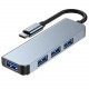 Hub AS-IT Type-C to 4*USB3.0 aluminum