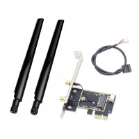 Адаптер PCI Express для Wi-Fi, Bluetooth модулів NGFF M.2 (PCI-E to M.2, 2 антени)