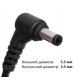 БУ Блок живлення (зарядка) ASUS 19V, 3.42A, 65W, 5.5*2.5мм, 3 hole, L-подібний роз`єм, black