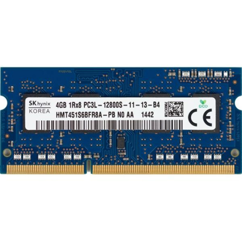 Used RAM 4 GB, DDR3L, for laptops, SK hynix (1600 MHz, 1.35 V, CL11, HMT451S6BFR8A-PB