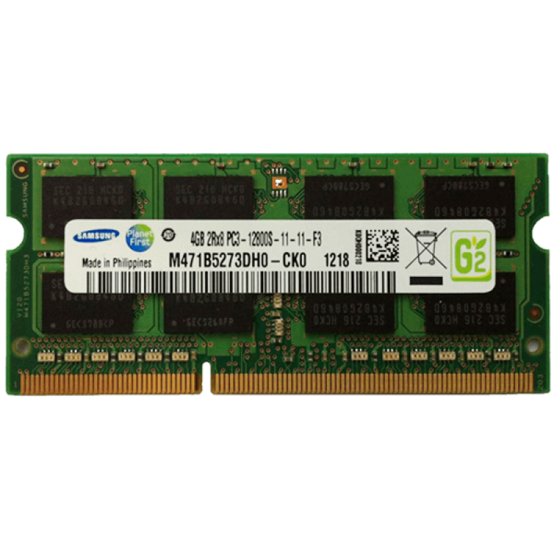 БУ Оперативная память 4 ГБ, DDR3, для ноутбуков, Samsung (1600 МГц, 1.5 В, CL11, M471B5273DH0-CK0)
