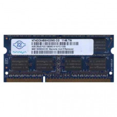 БУ Оперативная память 4 ГБ, DDR3, для ноутбуков, Nanya (1333 МГц, 1.5 В, CL9, NT4GC64B8HG0NS-CG)