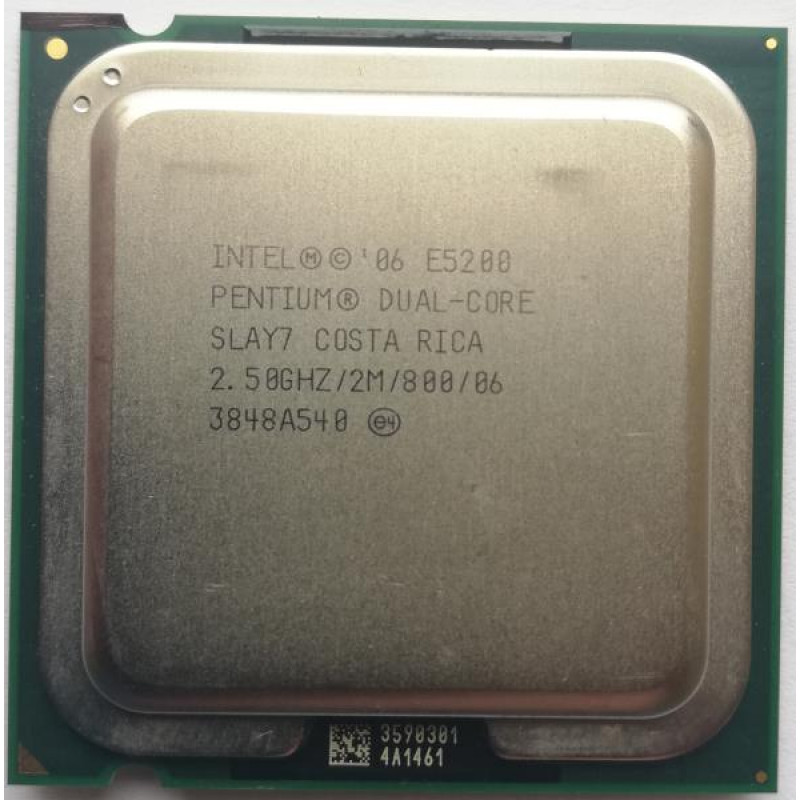 БУ Процесор Intel Pentium Dual Core E5200 (S775/2x2.5GHz/2MB/65 Вт/BX80571E5200)