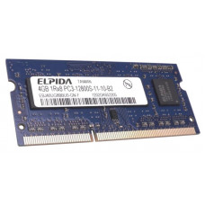 Used RAM 4 GB, DDR3, for laptops, Elpida (1600 MHz, 1.5 V, CL11, EBJ40UG8BBU0-GN-F)