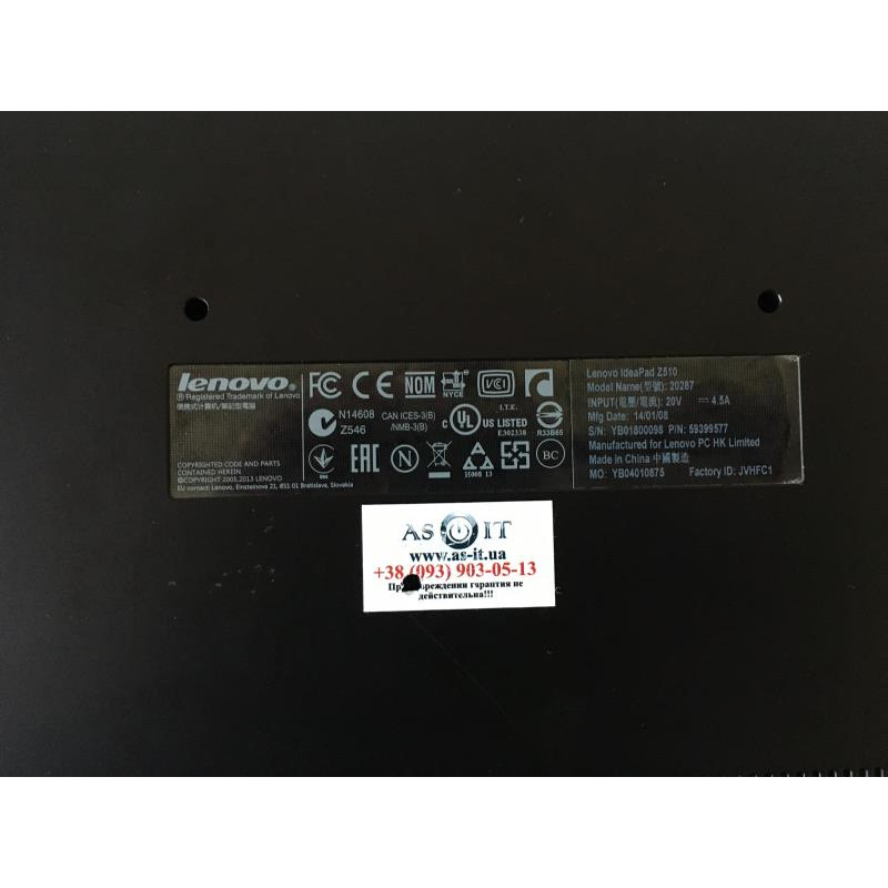 Laptop Lenovo IdeaPad Z510, 15.6", Intel i7-4702QM, 2.5 GHz, GT 740M, 2 GB, 8 GB DDR3, SSD 120 GB