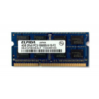 БУ Оперативна пам`ять 4 ГБ, DDR3, для ноутбуків, Elpida (1333 МГц, 1.5 В, CL9, EBJ41UF8BCS0-DJ-F)