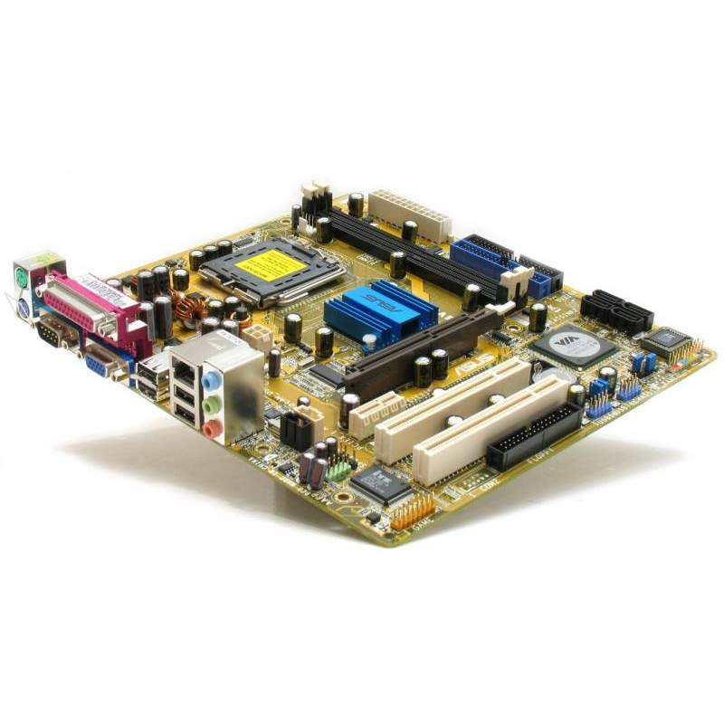БУ Материнская плата Asus P5V800-MX (s775, VIA PM800, 2xDDR, 4xSATA, 1*AGP, 2*PCI, mATX)