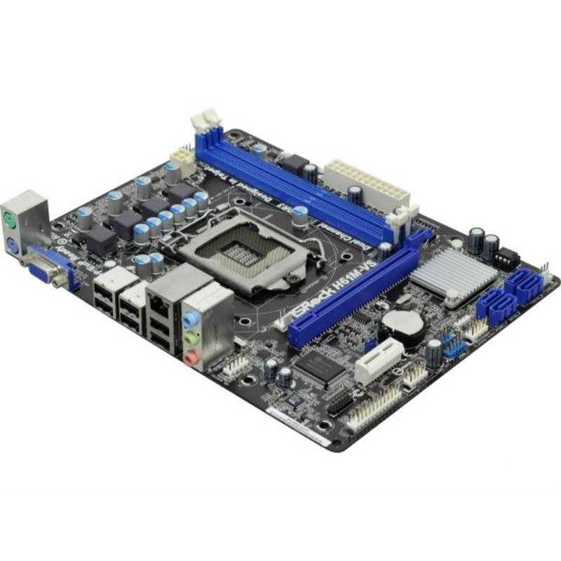 ASRock H61M-VS Motherboard (s1155, Intel H61, 4xSATA, 2xDDR3, VGA, mATX)